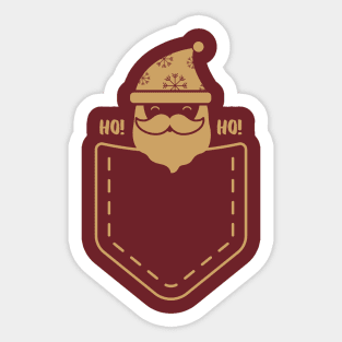 Christmas santa claus in Pocket Sticker